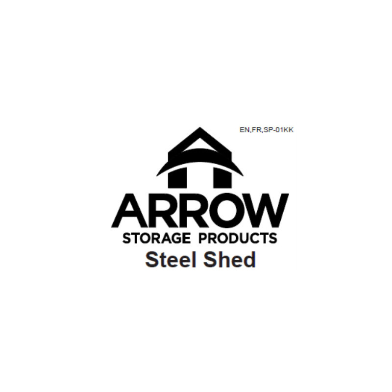 Abri métal imitation bois de 4m² de surface utile - ARROW