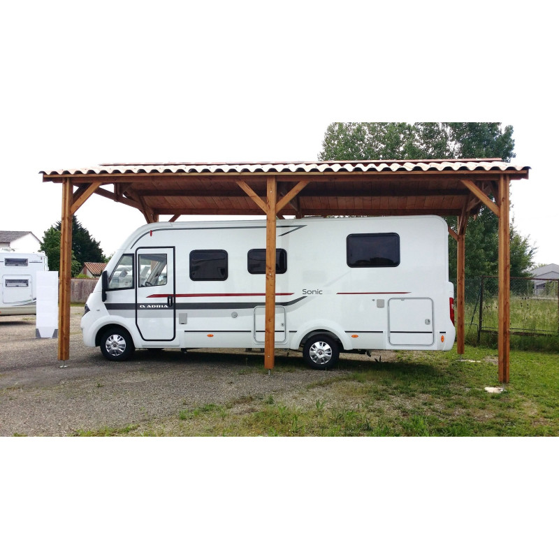 Abri camping-car bois LIBERTÉ 3,5x7,5m