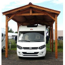 Le carport "Liberté Camping Car" avec des dimensions de L 3,5 x P 10,5m.