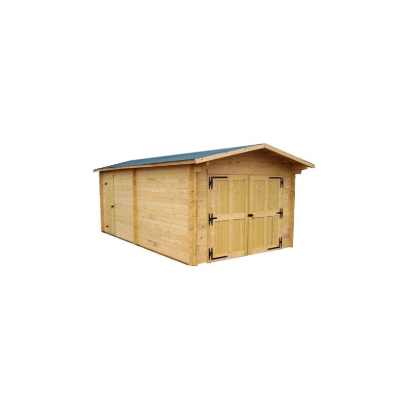 Garage  en bois d'une suoperficie de 24.23m2-HABRITA