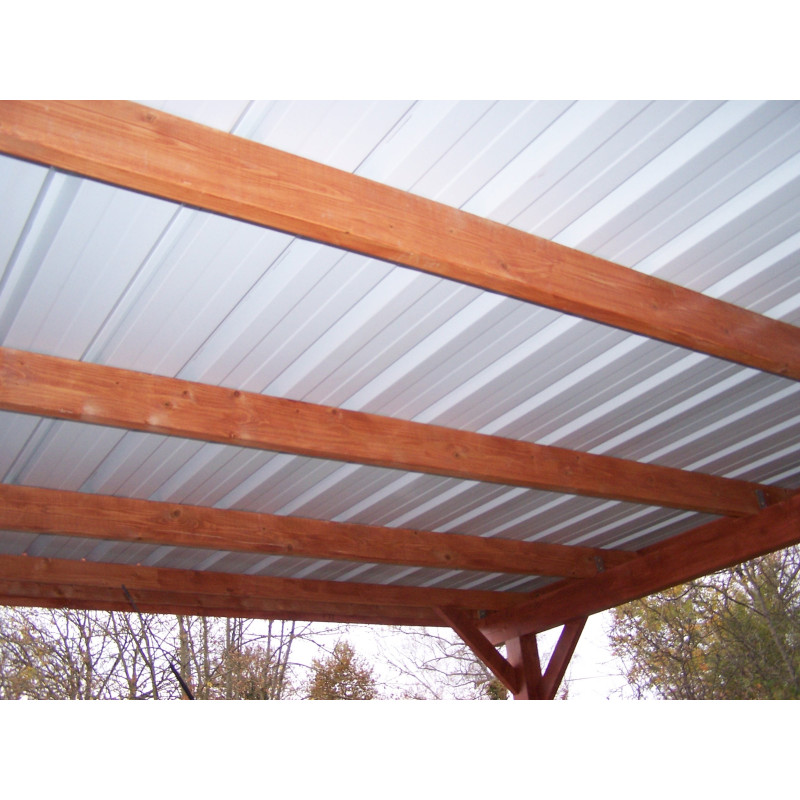 Auvent toit plat de 3.5x3.5m avec de multiples fermetures
