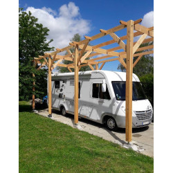 Abri camping car bois de 31.5m2 de fabrication française