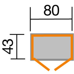 armoire pour balcon d'une superficie de 0.34m2-WEKA